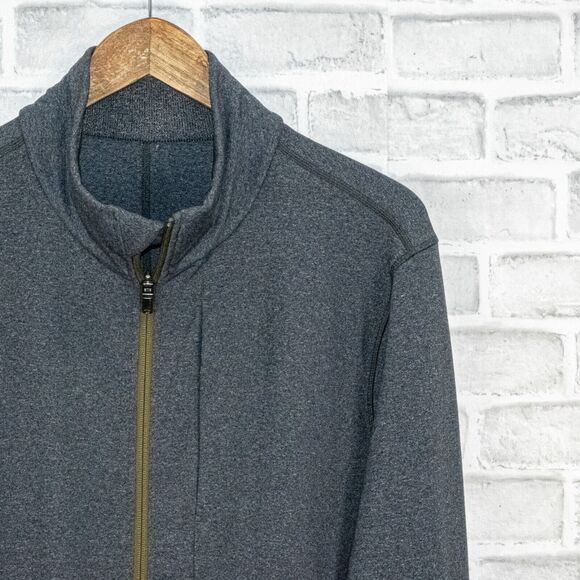 Lululemon Men's Full Zip Teck Jacket Multi pocket in Char Gray Size Large - Picture 7 of 9